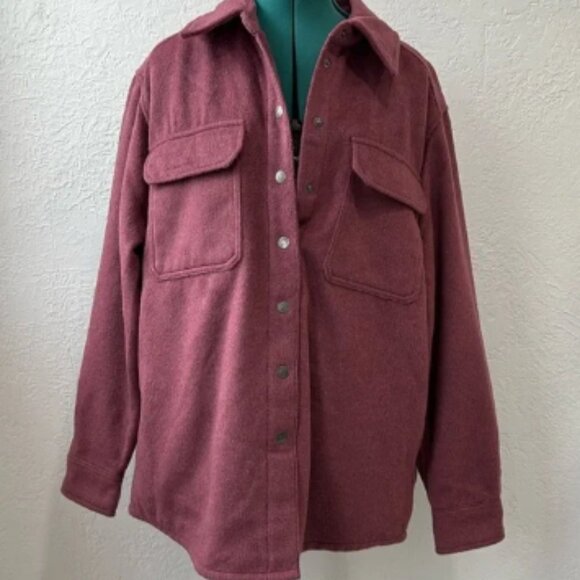 Ridgecut Toughwear Heavyweight Shirt Jacket Shacket Snap Front Brushed (375T) - Picture 1 of 7